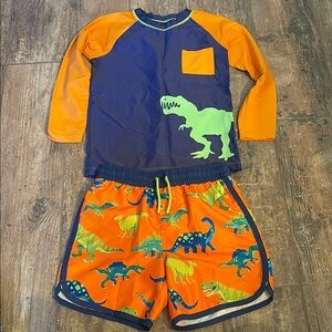 Hatley Size 6 Dinosaur Swim Set
